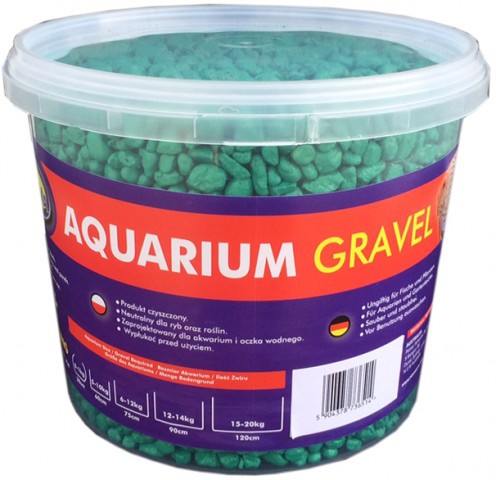 Farbkies Grün 5kg Eimer Aquarienbodengrund
