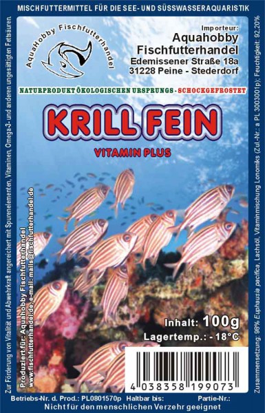 Krill fein 100g Frostfutter Blister