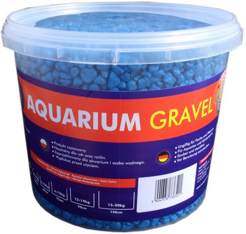 Farbkies Blau 5kg Eimer Aquarienbodengrund