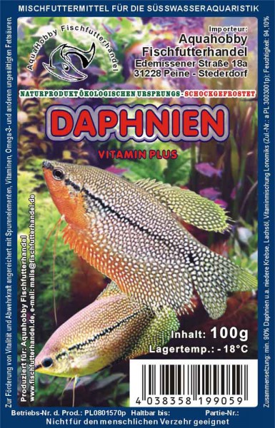 Daphnia (Wasserflöhe) 100g Frostfutter