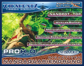 PRO H2O Bioakt. Nano-Aquarien-Bodengrund 0,1-1mm 1L