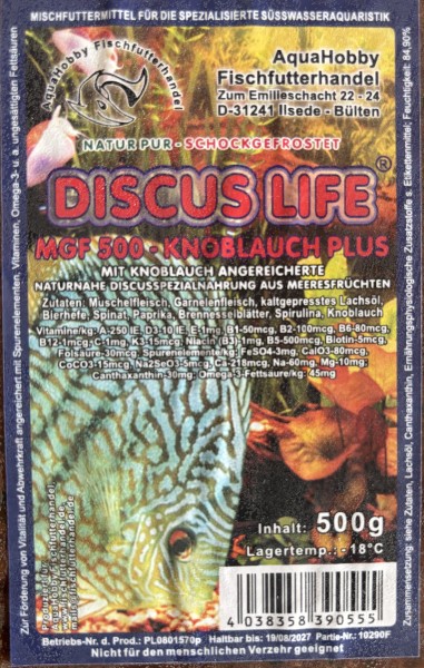 Discus Life MGF 500 Knoblauch Plus